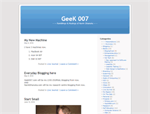 Tablet Screenshot of geek007.com
